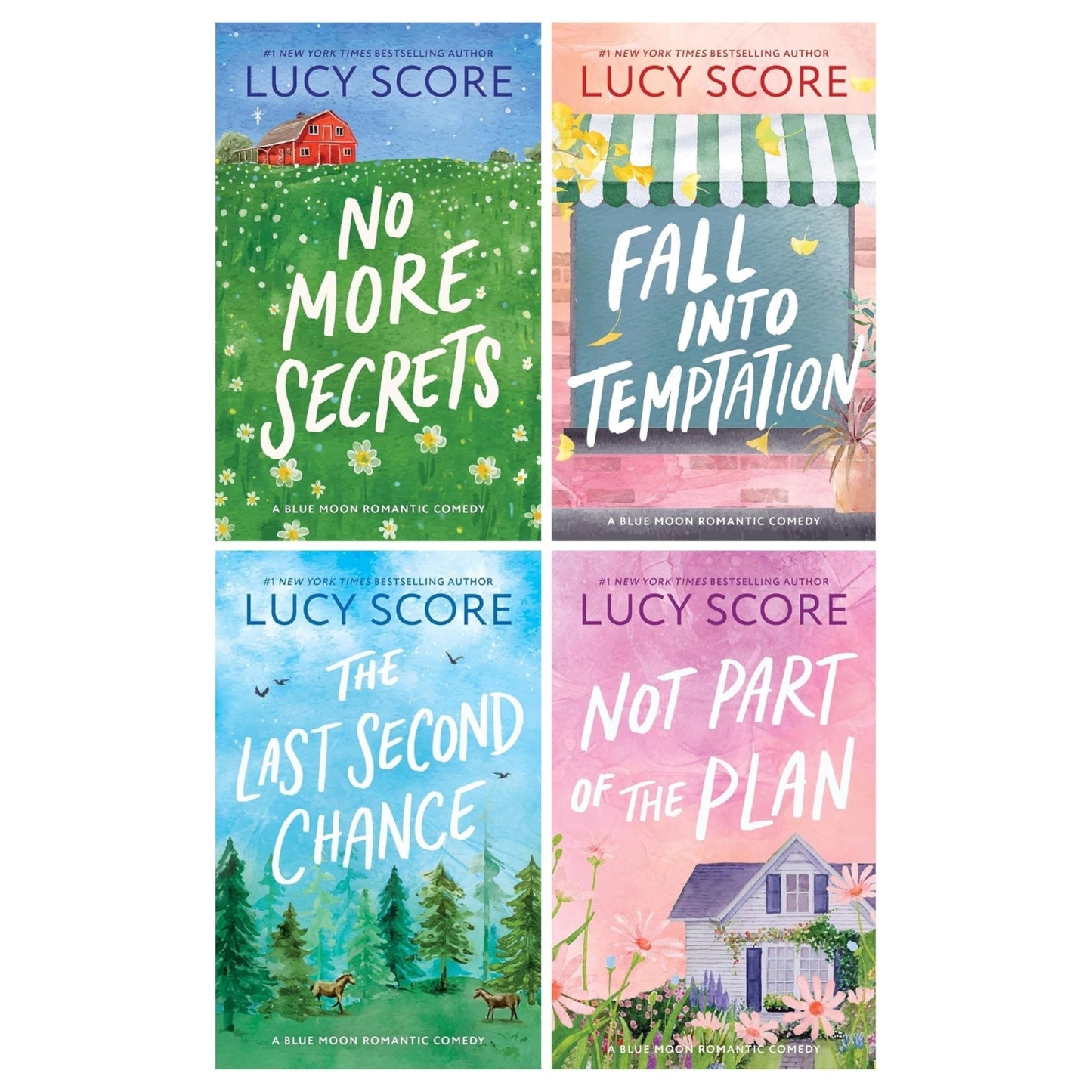 Blue Moon Series 4 Books Collection Set by Lucy Score (No More Secrets, Fall Into Temptation, The Last Second Chance and Not Part of the Plan) - skihosevxBlue Moon Series 4 Books Collection Set by Lucy Score (No More Secrets, Fall Into Temptation, The Last Second Chance and Not Part of the Plan)Bloom Books UKskihosevxskihosevxPLD23966Bloom Books UK