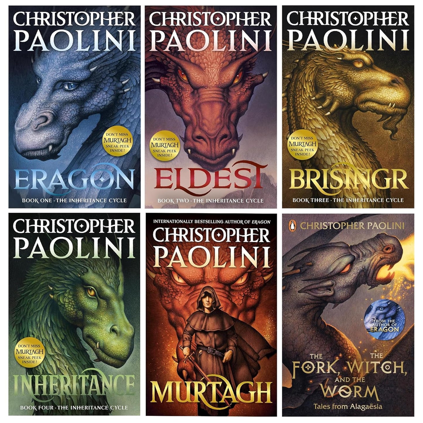 Inheritance Cycle 6 Books Collection Set (Murtagh, Eragon, Eldest, Brisingr, Inheritance & The Fork, the Witch, and the Worm) - skihosevxInheritance Cycle 6 Books Collection Set (Murtagh, Eragon, Eldest, Brisingr, Inheritance & The Fork, the Witch, and the Worm)Penguin UKskihosevxskihosevxPLD20827Penguin UK