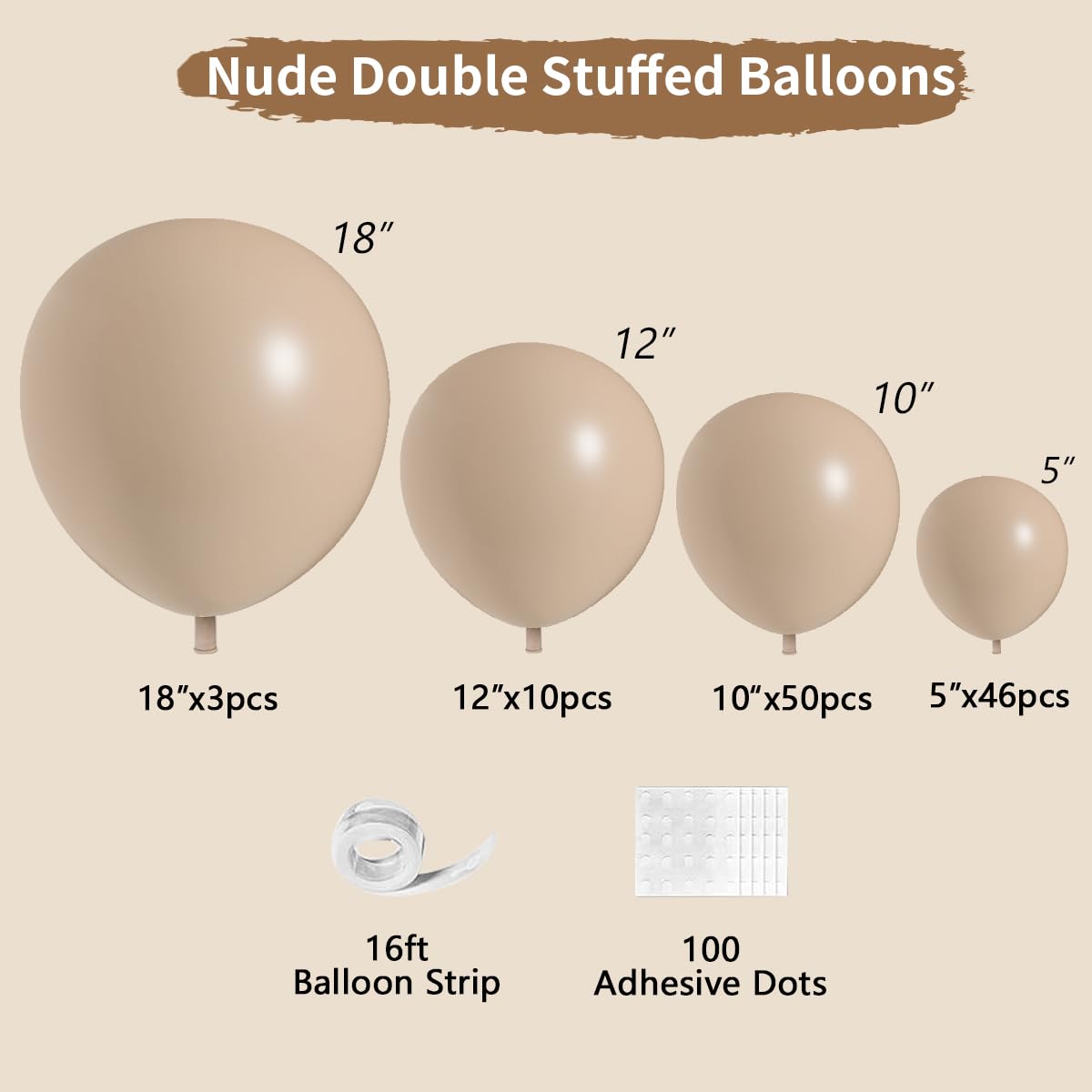 JZCZOEB Nude Beige Double Stuffed Balloons Different Size 115Pcs 5/10/12/18" Tan Apricot Nude Balloon Arch Garland kit for Boho Birthday Baby Shower Bridal Shower Gender Reveal Bear Neutral Party - skihosevxJZCZOEB Nude Beige Double Stuffed Balloons Different Size 115Pcs 5/10/12/18" Tan Apricot Nude Balloon Arch Garland kit for Boho Birthday Baby Shower Bridal Shower Gender Reveal Bear Neutral PartyskihosevxskihosevxB0CP7FKJ1V