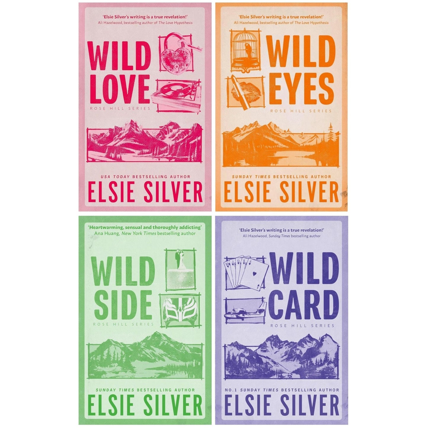Rose Hill Series 4 Books Collection Set by Elsie Silver (Wild Love, Wild Eyes, Wild Side and Wild Card) - skihosevxRose Hill Series 4 Books Collection Set by Elsie Silver (Wild Love, Wild Eyes, Wild Side and Wild Card)Hachette UKskihosevxskihosevxPLD23967Hachette UK