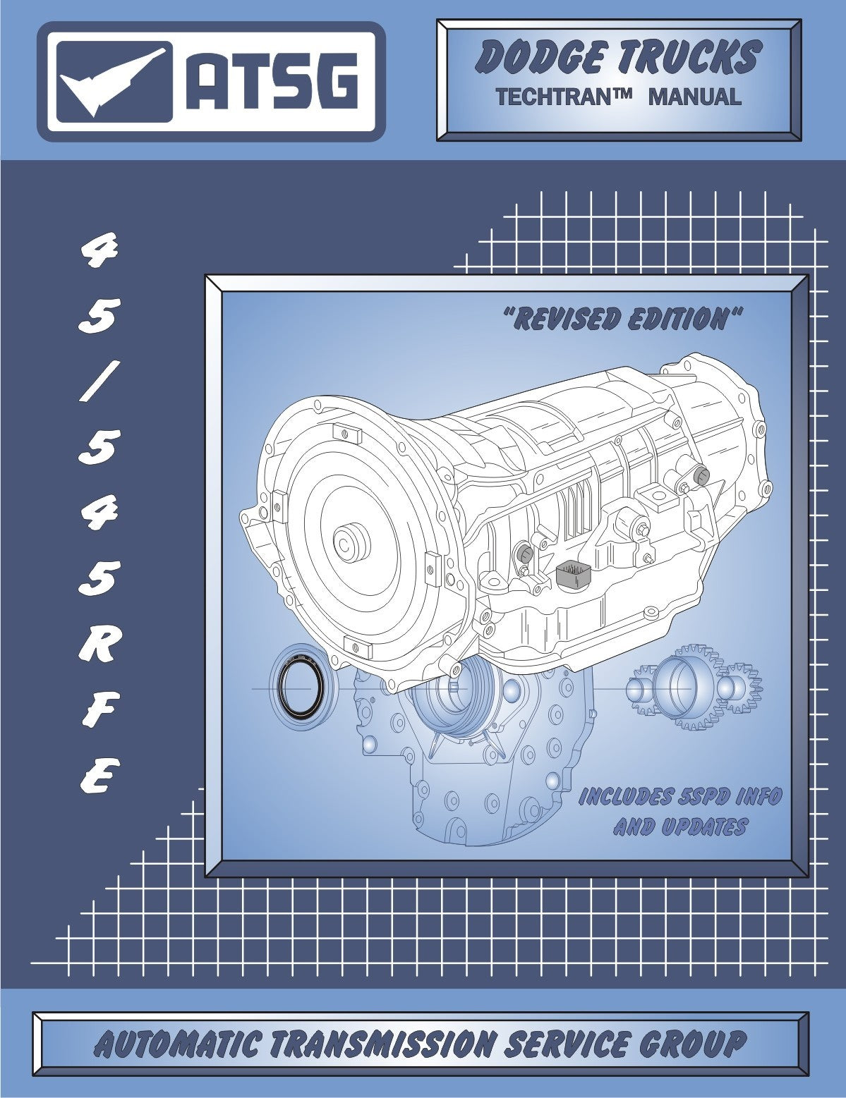 45RFE ATSG Rebuild Manual 545RFE Transmission Service Overhaul Book Dodge Trucks
