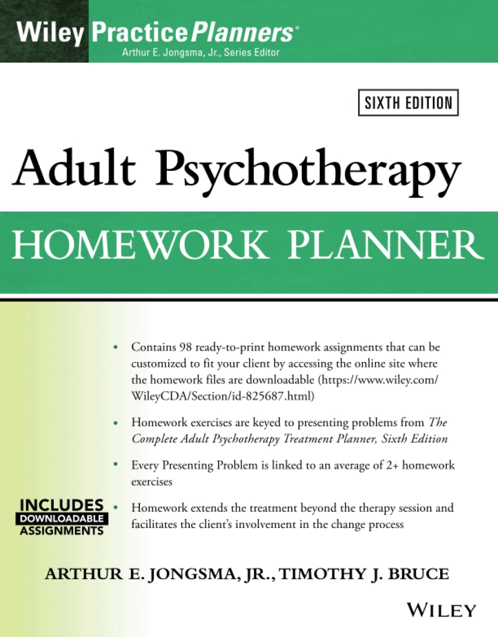 skihosevx: Adult psychotherapy homework planner (6th ed.) by Arthur Jongsma, Timothy Bruce - skihosevxskihosevx: Adult psychotherapy homework planner (6th ed.) by Arthur Jongsma, Timothy BruceE-booksskihosevxskihosevx978-1119840848E-books