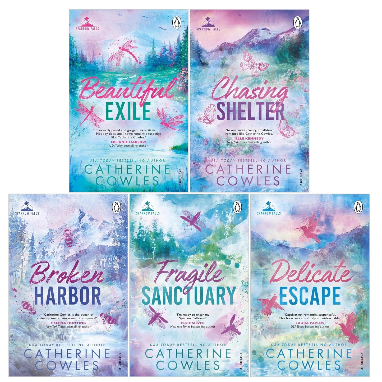 Sparrow Falls Series by Catherine Cowles 5 Books Collection Set (Books 1-5) (Fragile Sanctuary, Delicate Escape, Broken Harbor, Beautiful Exile, Chasing Shelter) - skihosevxSparrow Falls Series by Catherine Cowles 5 Books Collection Set (Books 1-5) (Fragile Sanctuary, Delicate Escape, Broken Harbor, Beautiful Exile, Chasing Shelter)skihosevxskihosevxPLD23996