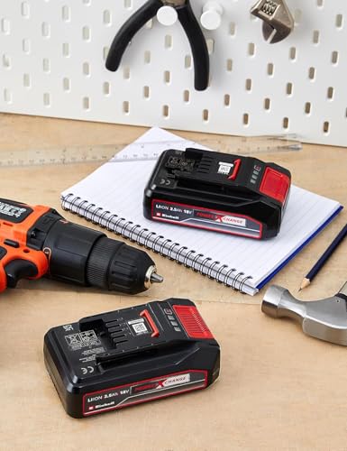 Akku PXC-Twinpack 2,5 Ah Power X-Change (Li-Ion, 18 V, 2x 2,5 Ah-Akkus, universell für alle PXC-Geräte, proaktives Batteriemanagement, angepasste Ladezyklen)