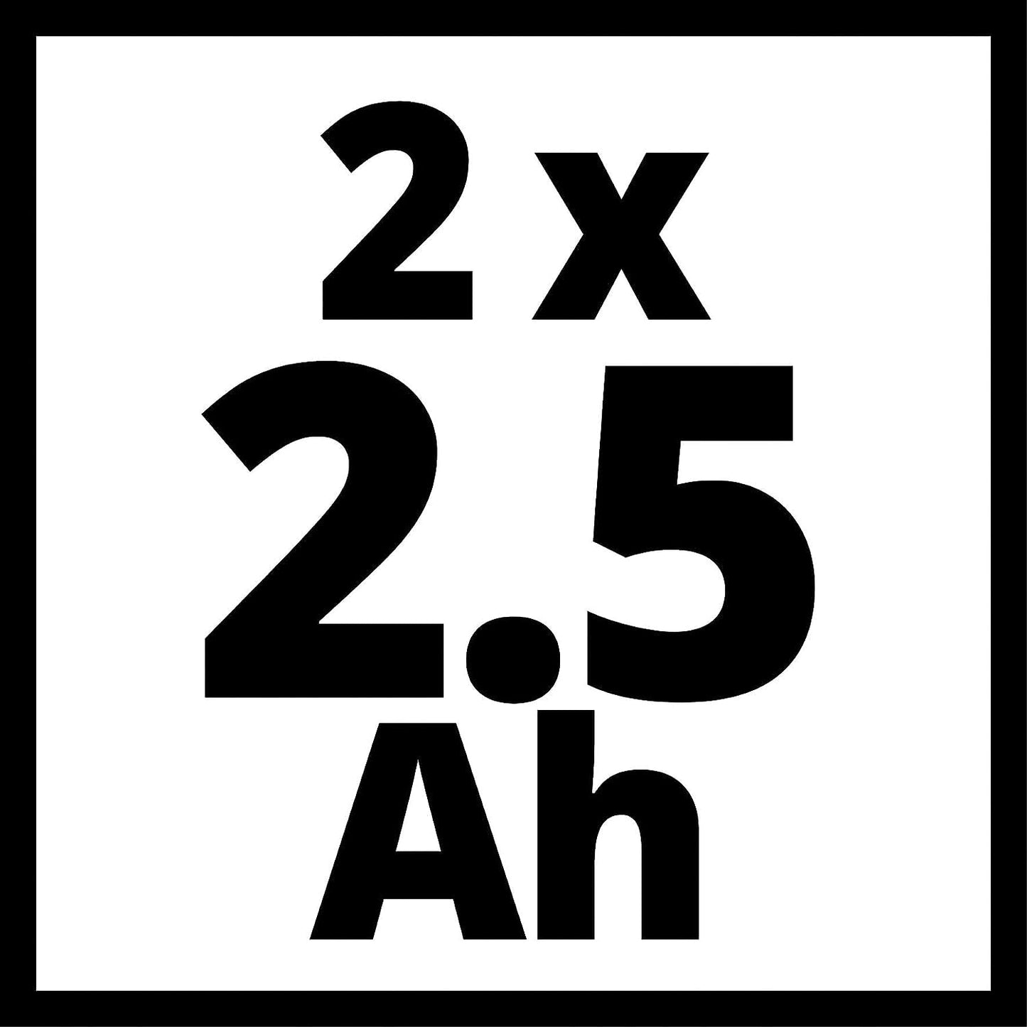 Akku PXC-Twinpack 2,5 Ah Power X-Change (Li-Ion, 18 V, 2x 2,5 Ah-Akkus, universell für alle PXC-Geräte, proaktives Batteriemanagement, angepasste Ladezyklen)