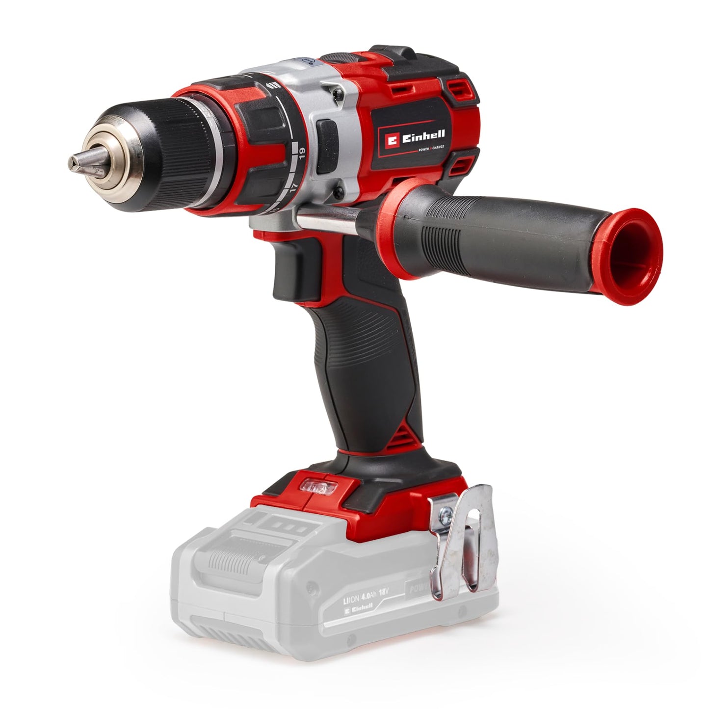 Professional Akkuschrauber TP-CD 18 Li Brushless Solo Power X-Change (Li-Ion, Rot, 18 V, 2 Gang, 60Nm/Brushless/ohne Akku, LED Licht und Ladegerät)