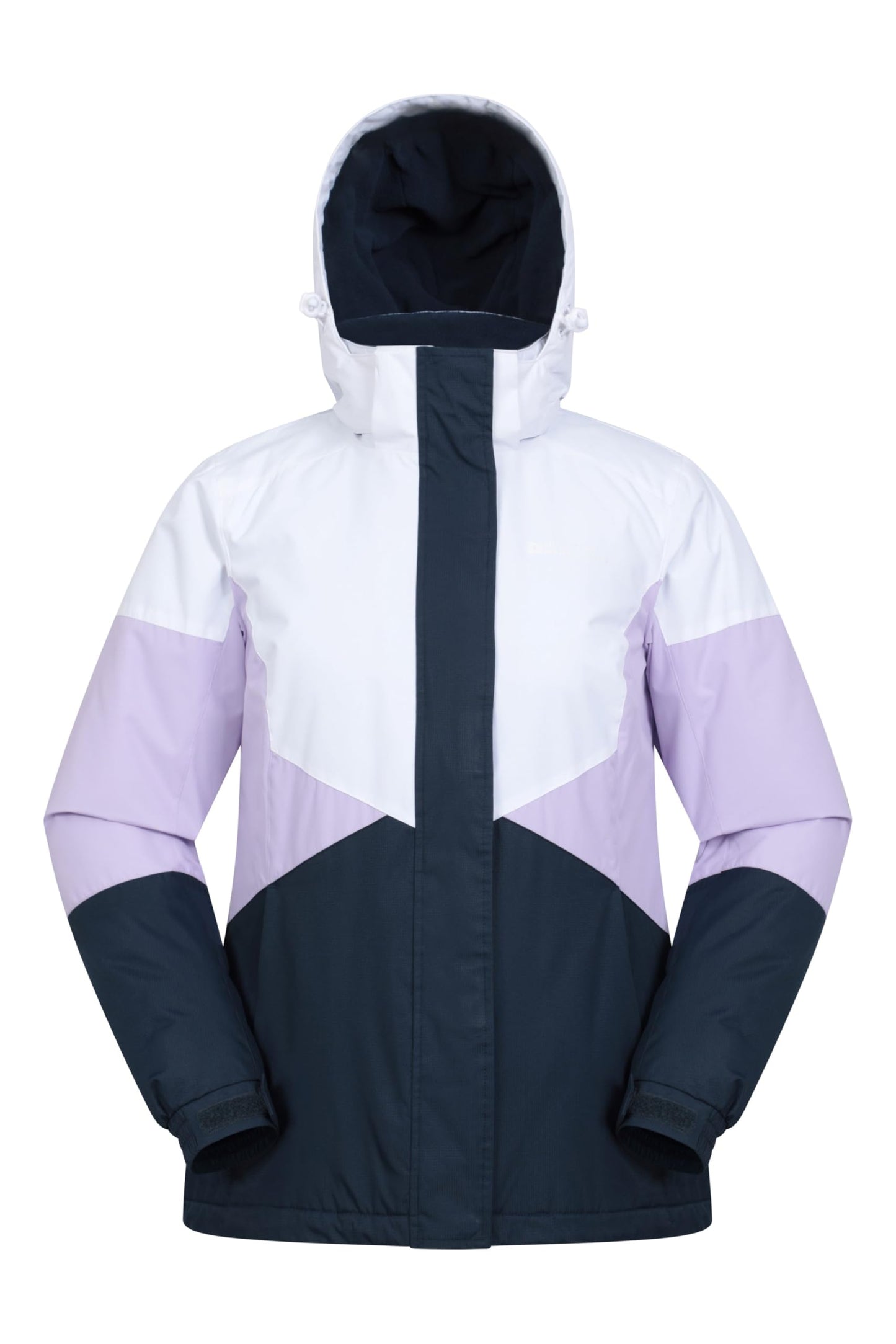 Mountain Warehouse Moon Damen-Skijacke - Schneedicht, Mikrofaser-Isolierung, winddichte Winterjacke, warm, verstellbare Kapuze - Ski-Bekleidung für den Snowboard-Urlaub Flieder Damengröße EU 44