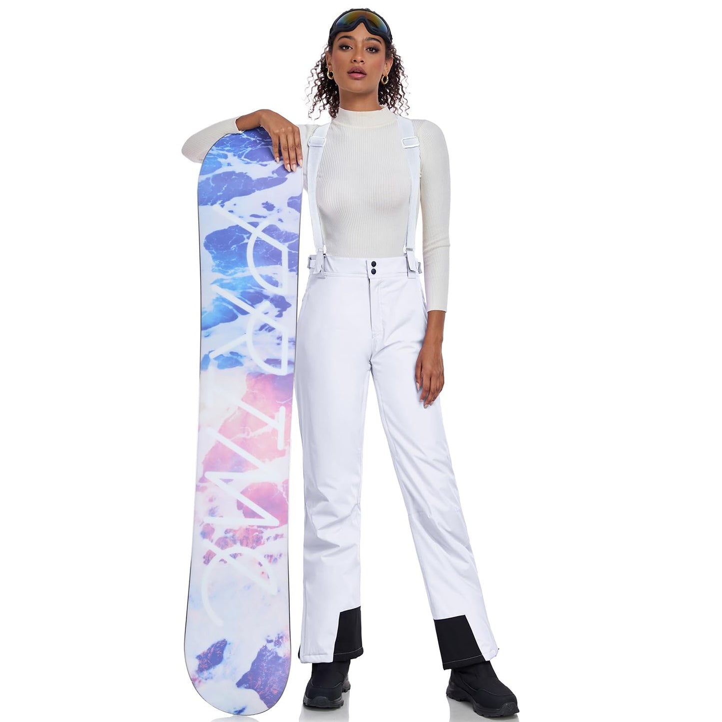 HOTIAN Damen Ski Jacke und Hosen 2 Teilig Set Skianzug Damen Wasserdicht Winddicht Winter Warme SkiSchnee Skifahren Sätze Snowboard Set