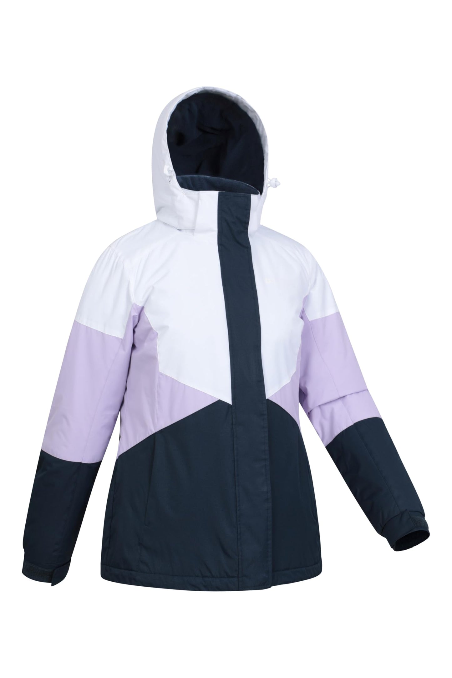 Mountain Warehouse Moon Damen-Skijacke - Schneedicht, Mikrofaser-Isolierung, winddichte Winterjacke, warm, verstellbare Kapuze - Ski-Bekleidung für den Snowboard-Urlaub Flieder Damengröße EU 44