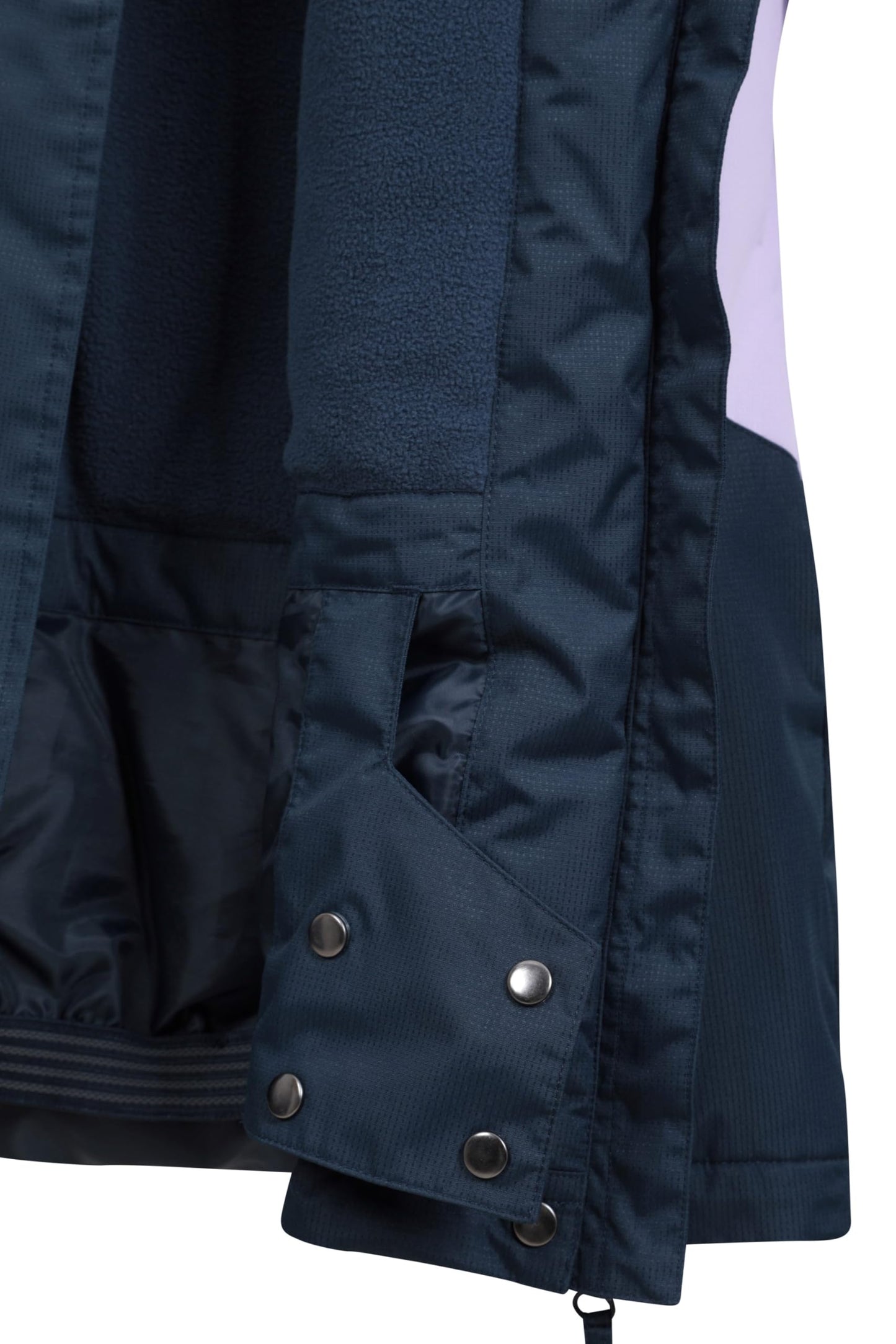 Mountain Warehouse Moon Damen-Skijacke - Schneedicht, Mikrofaser-Isolierung, winddichte Winterjacke, warm, verstellbare Kapuze - Ski-Bekleidung für den Snowboard-Urlaub Flieder Damengröße EU 44