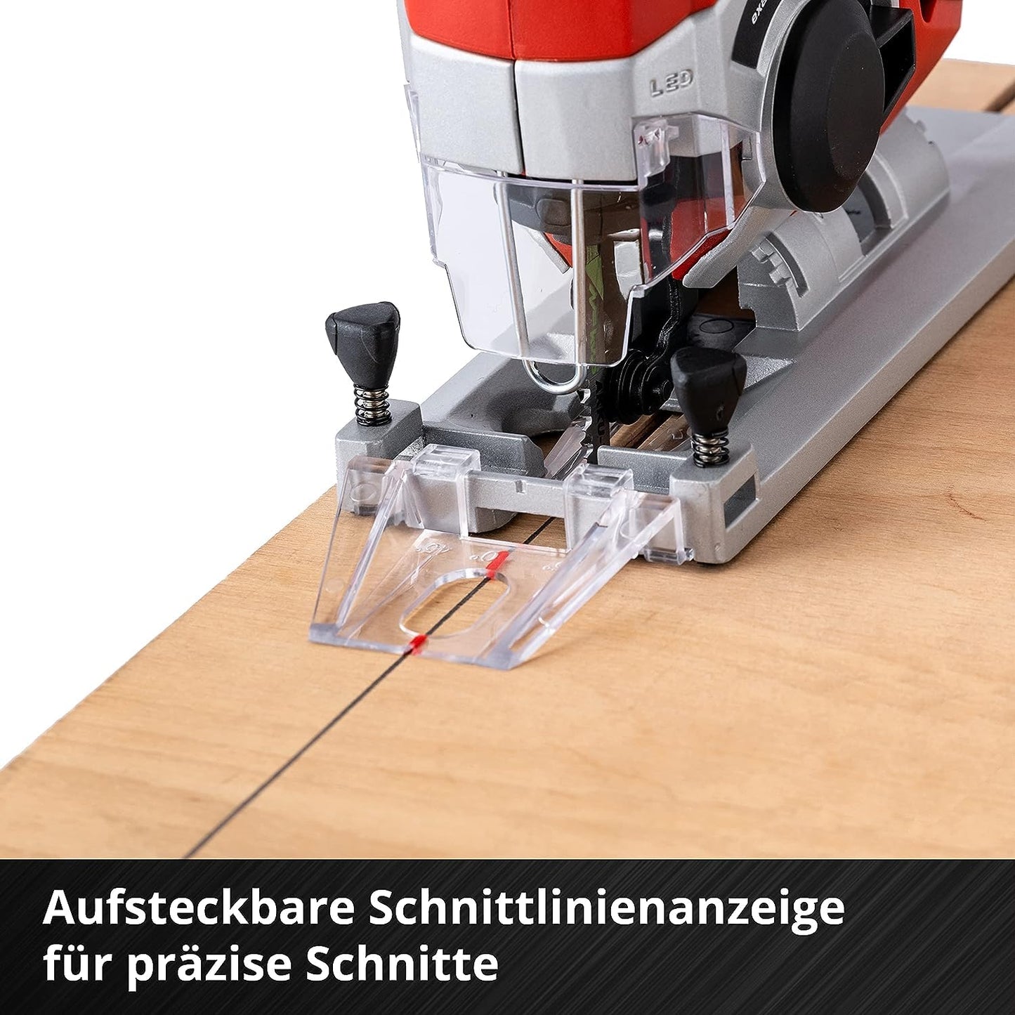 Akku-Stichsäge TE-JS 18/80 Li-Solo Power X-Change (18 V, max. 80 mm Schnitttiefe, 4-Stufen Pendelhub, Absaugadapter, Parallelanschlag, LED-Licht, ohne Akku)