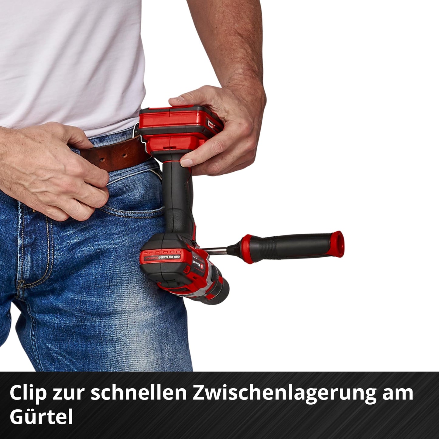 Professional Akkuschrauber TP-CD 18 Li Brushless Solo Power X-Change (Li-Ion, Rot, 18 V, 2 Gang, 60Nm/Brushless/ohne Akku, LED Licht und Ladegerät)