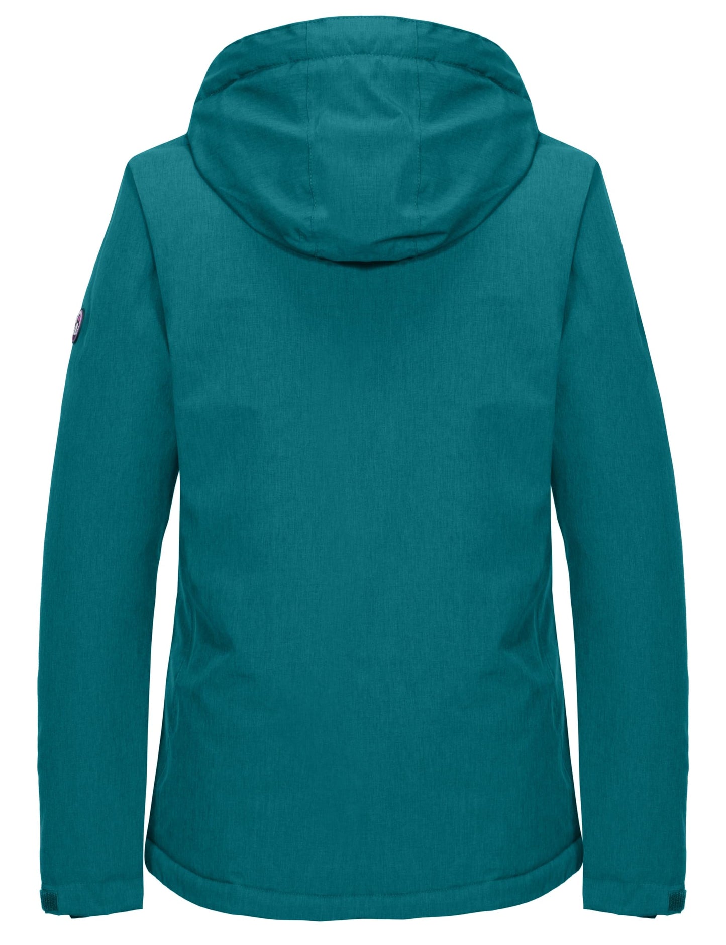 Little Donkey Andy Damen wasserdichte Ski-Snowboardjacke Winddichter Warmer Mantel mit Abnehmbarer Kapuze Grasgrün Heide L