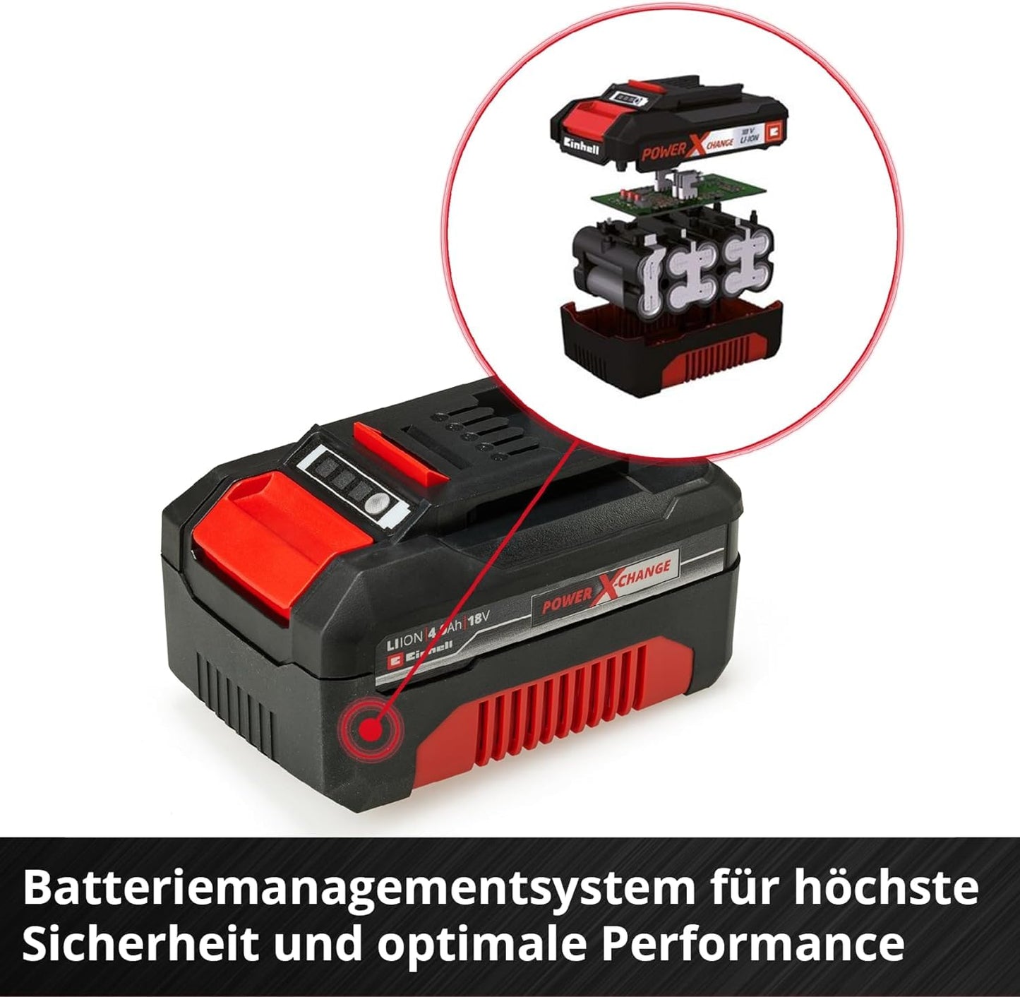 Akku PXC-Twinpack 4,0 Ah Power X-Change (Li-Ion, 18 V, 2x 4,0 Ah, für alle PXC-Geräte geeignet, proaktives Batteriemanagement, situativ angepasste Ladezyklen)