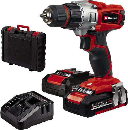 Akkuschrauber TE-CD 18/2 Li Power X-Change (Li-Ion, 18 V, 2 Gang, 44 Nm, LED-Licht, Koffer, inkl. 2 x 1,5 Ah Akku und Ladegerät)