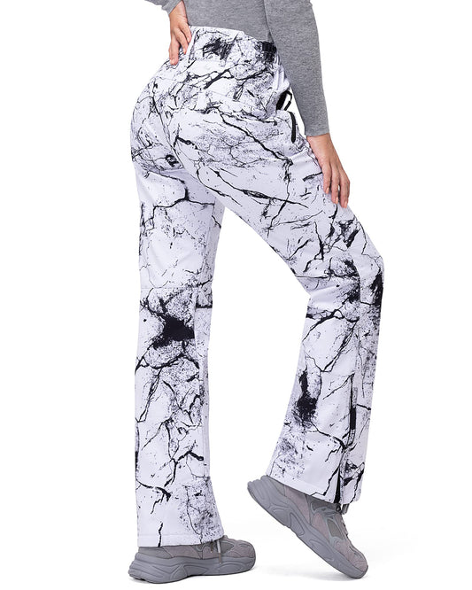 33,000ft Damen Skihose Outdoorhose Wasserdicht Winddichte Softshellhose Warme Gefütterte Trekkinghose Atmungsaktive Schnelltrocknende Thermohose Wanderhose Winter Ski Pants Women Rissgrau 34 * 29L