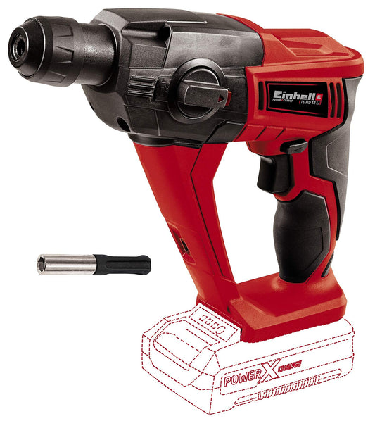 Akku Bohrhammer TE-HD 18 Li Solo Power X-Change (Lithium Ionen, 18V, 1,2 J, Bohrleistung in Beton 12 mm, SDS-plus-Aufnahme, LED-Licht, ohne Akku und Ladergerät)