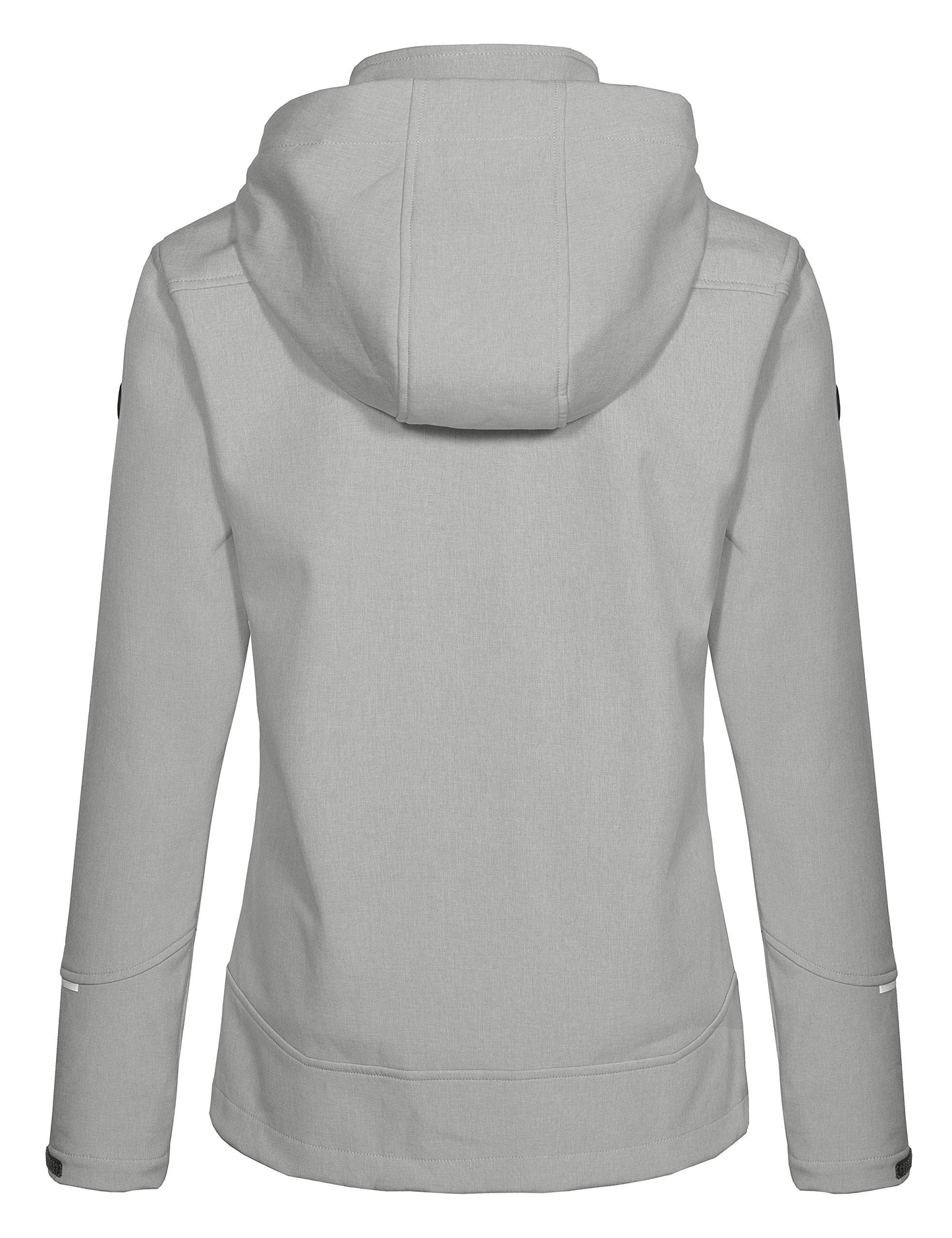 Little Donkey Andy Softshelljacke Damen Wasserdichte Atmungsaktive Fleece Warme Übergangsjacke Outdoorjacke mit abnehmbarer Kapuze Gray Size XL