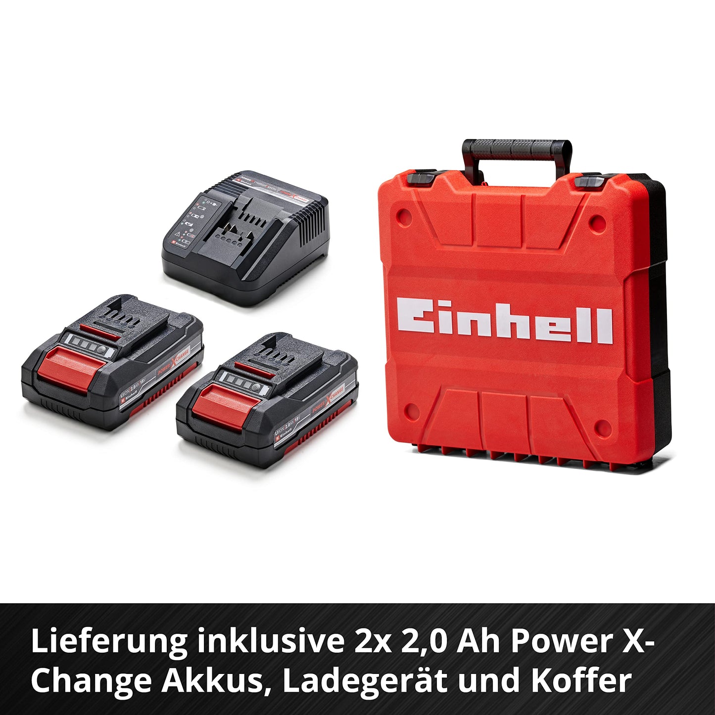 Professional Akku-Bohrschrauber TP-CD 18/50 Li BL Kit Power X-Change (18 V, Brushless, 50 Nm, 2 Gang, 13 mm Bohrfutter, inkl. 2x 2,0 Ah Akkus + Ladegerät)