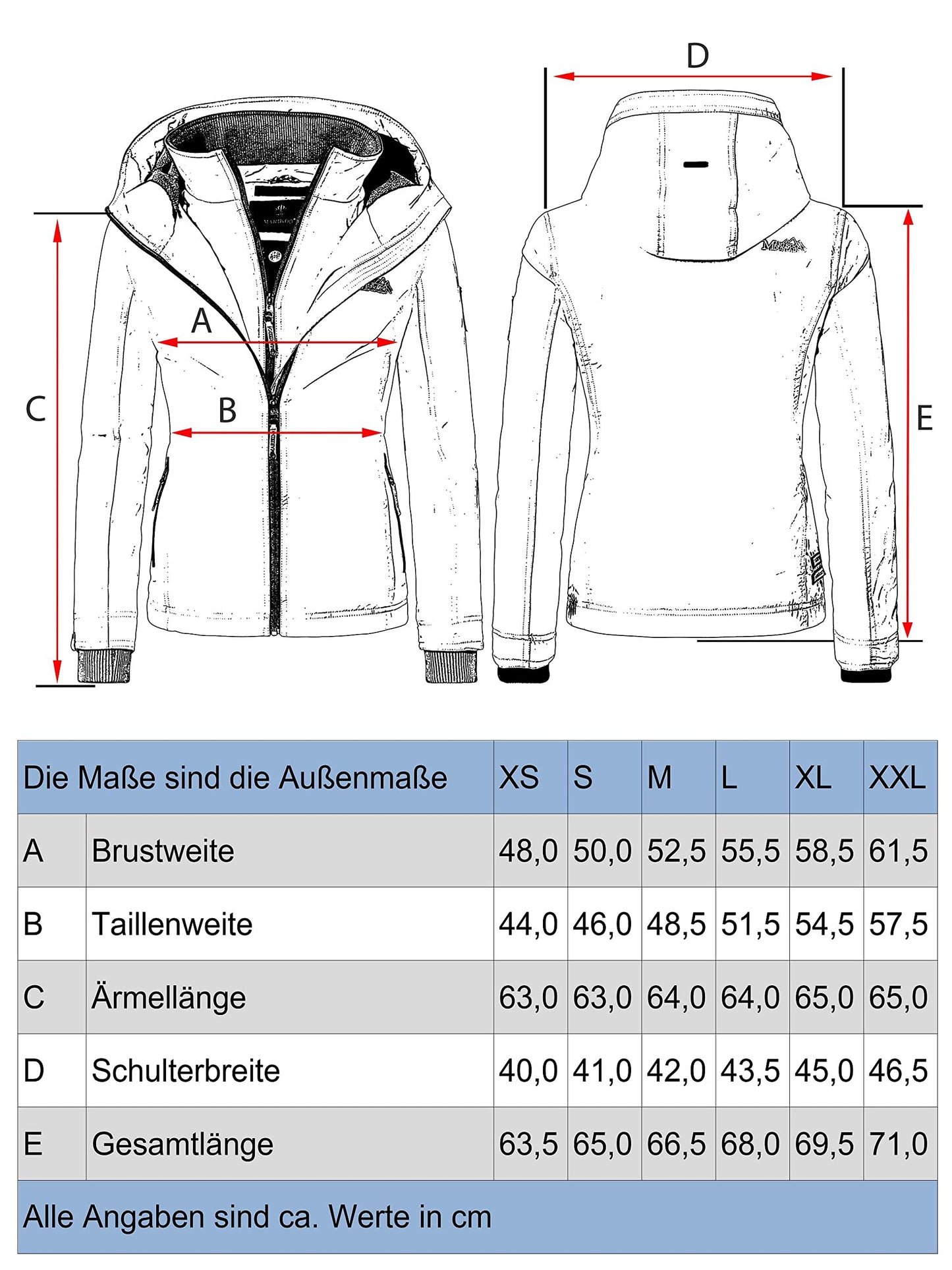 MARIKOO leicht gefütterte Damen Übergangsjacke kurze Sommerjacke mit kuscheligem Fleece-Innenfutter und großer Kapuze Erdbeere Gelb Gr. XS