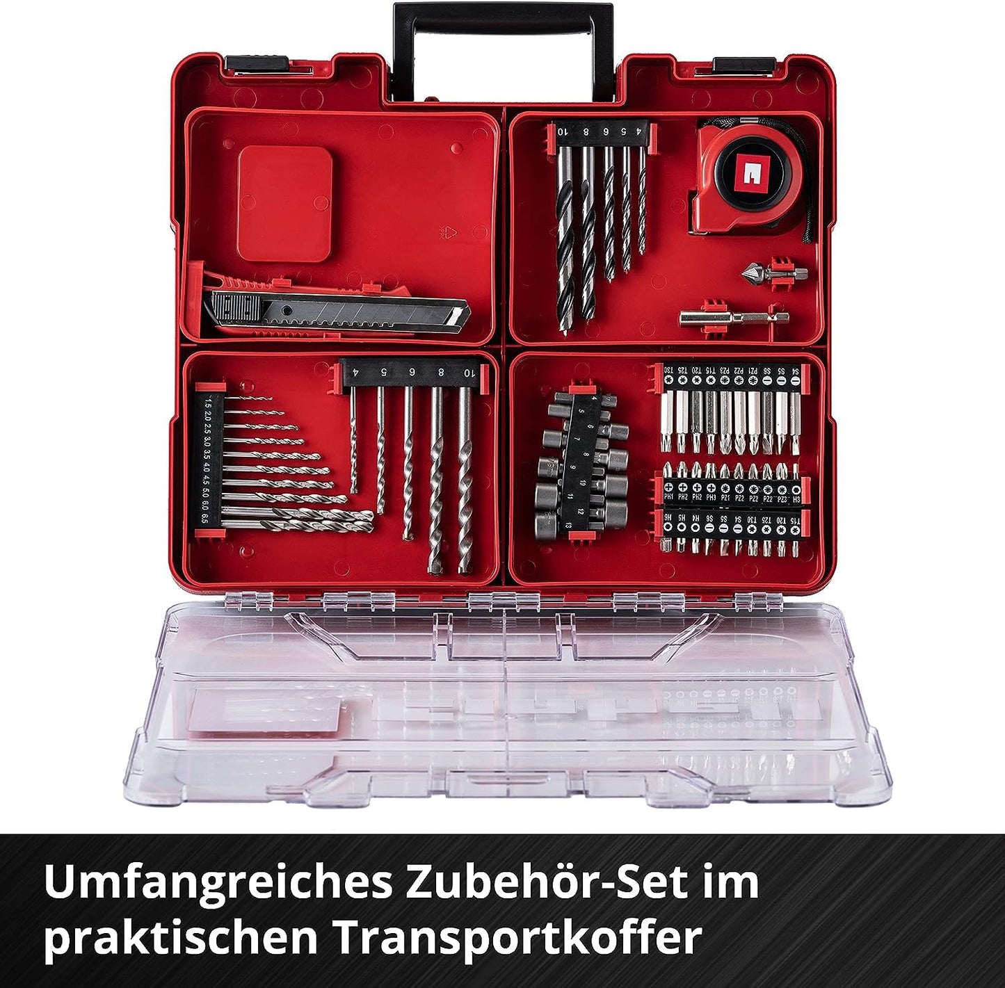 Akku-Schlagbohrschrauber-Set TE-CD 18/40 Li-i +64 (2x2,0 Ah) Power X-Change (Li-Ion, 18 V, 40 Nm, Drehzahl-Elektronik, 2-Gang-Getriebe, max. 24.000 min-1, inkl. Akkus, Ladegerät & Zubehör)