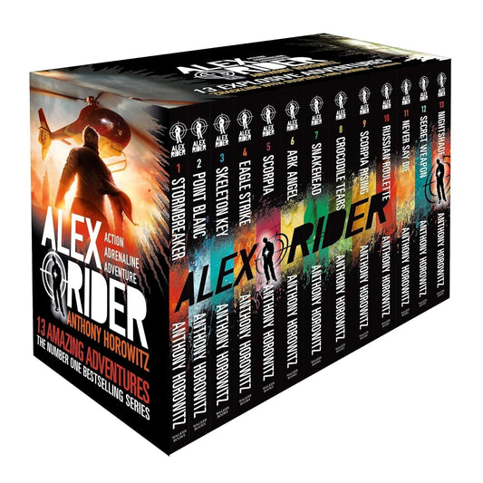 Alex Rider 13 Books Collection Boxset (Stormbreaker, Point Blanc, Skeleton Key, Eagle Strike) - skihosevxAlex Rider 13 Books Collection Boxset (Stormbreaker, Point Blanc, Skeleton Key, Eagle Strike)Walker BooksskihosevxskihosevxPLD20458Walker Books