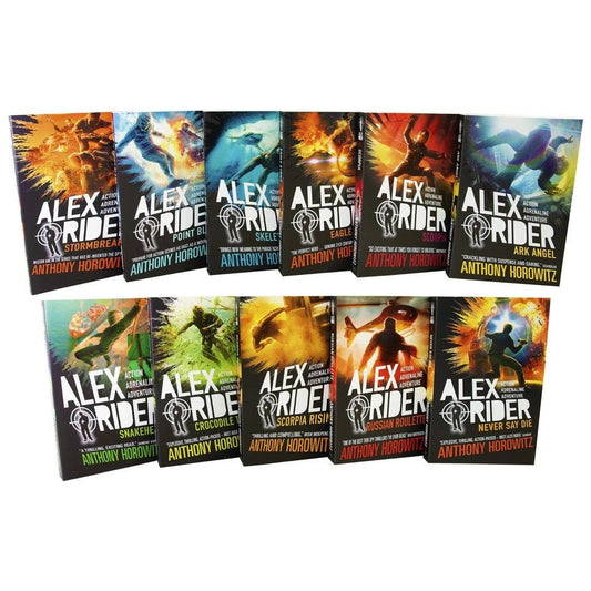 Alex Rider The Complete Missions 11 Books Set by Anthony Horowitz (Ages 9-14) Skeleton Key, Eagle Strike - skihosevxAlex Rider The Complete Missions 11 Books Set by Anthony Horowitz (Ages 9-14) Skeleton Key, Eagle StrikeWalker BooksAnthony HorowitzskihosevxCLEARANCE-21Walker Books
