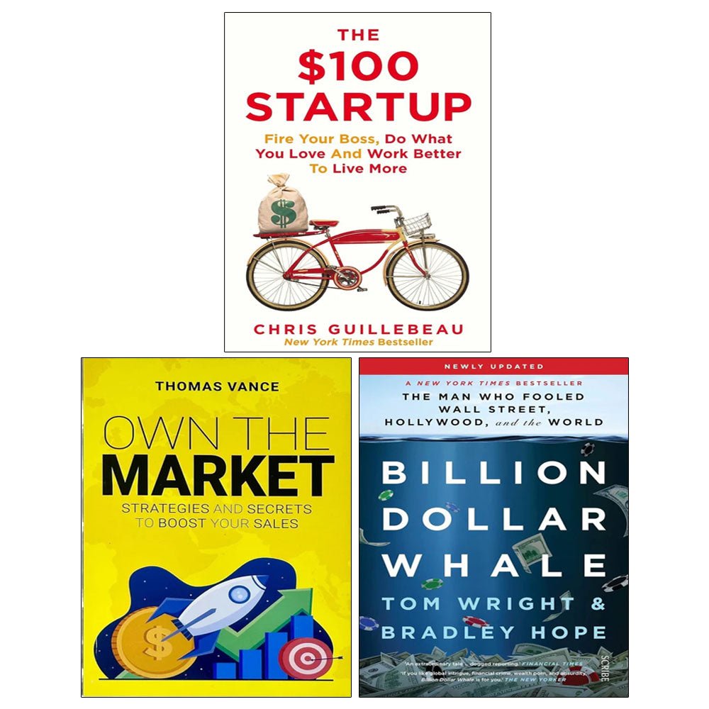 Billion Dollar Whale, OWN THE MARKET, The $100 Startup 3 Books Collection Set - skihosevxBillion Dollar Whale, OWN THE MARKET, The $100 Startup 3 Books Collection SetScribe UK/ Rupa Publications ltd/PanskihosevxskihosevxVRT26866Scribe UK/ Rupa Publications ltd/Pan