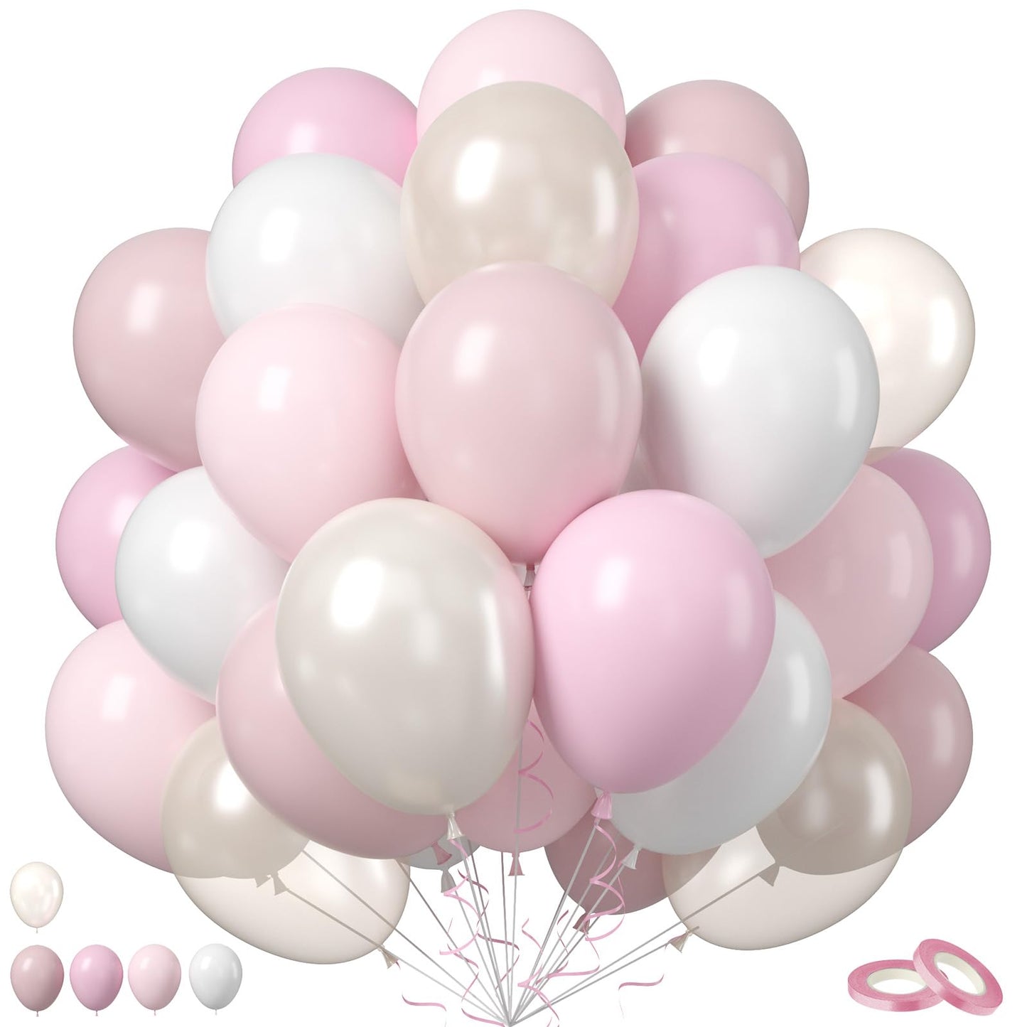 Blush Pink Balloons, 50 Pcs 12Inch Dusty Pink Pearl White Sand Latex Balloon Retro Pink Nude Cream Boho Balloons for Bridal Baby Girls Shower Boho Bachelorette Birthday Wedding Party Decorations - skihosevxBlush Pink Balloons, 50 Pcs 12Inch Dusty Pink Pearl White Sand Latex Balloon Retro Pink Nude Cream Boho Balloons for Bridal Baby Girls Shower Boho Bachelorette Birthday Wedding Party DecorationsskihosevxskihosevxB0F1CHSK3G