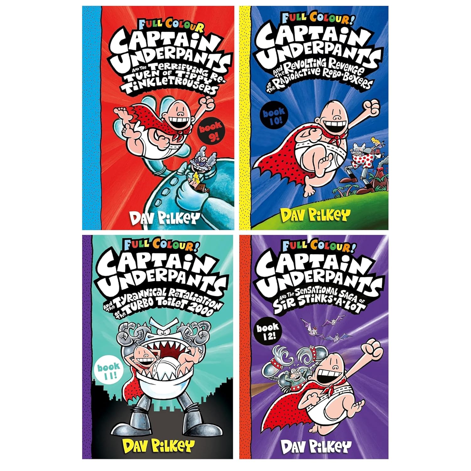 Captain Underpants Full Colour Series (Book 9-12) Collection by Dav Pilkey 4 Books Set (Terrifying Return of Tippy Tinkletrousers) - skihosevxCaptain Underpants Full Colour Series (Book 9-12) Collection by Dav Pilkey 4 Books Set (Terrifying Return of Tippy Tinkletrousers)Scholastic UKskihosevxskihosevxPLD24472Scholastic UK