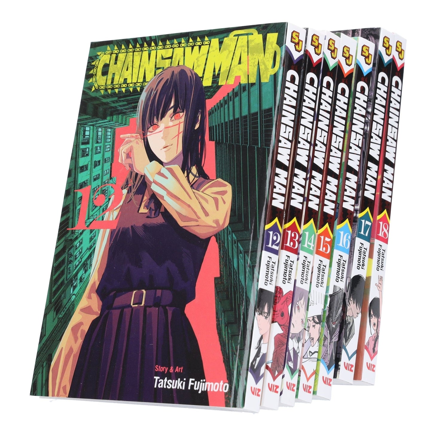 Chainsaw Man Volume 12-18 by Tatsuki Fujimoto: 7 Books Collection Set - Manga - E-B00k - skihosevxChainsaw Man Volume 12-18 by Tatsuki Fujimoto: 7 Books Collection Set - Manga - E-B00kGraphic NovelsViz Media, Subs. of Shogakukan IncskihosevxB2D7491Graphic Novels