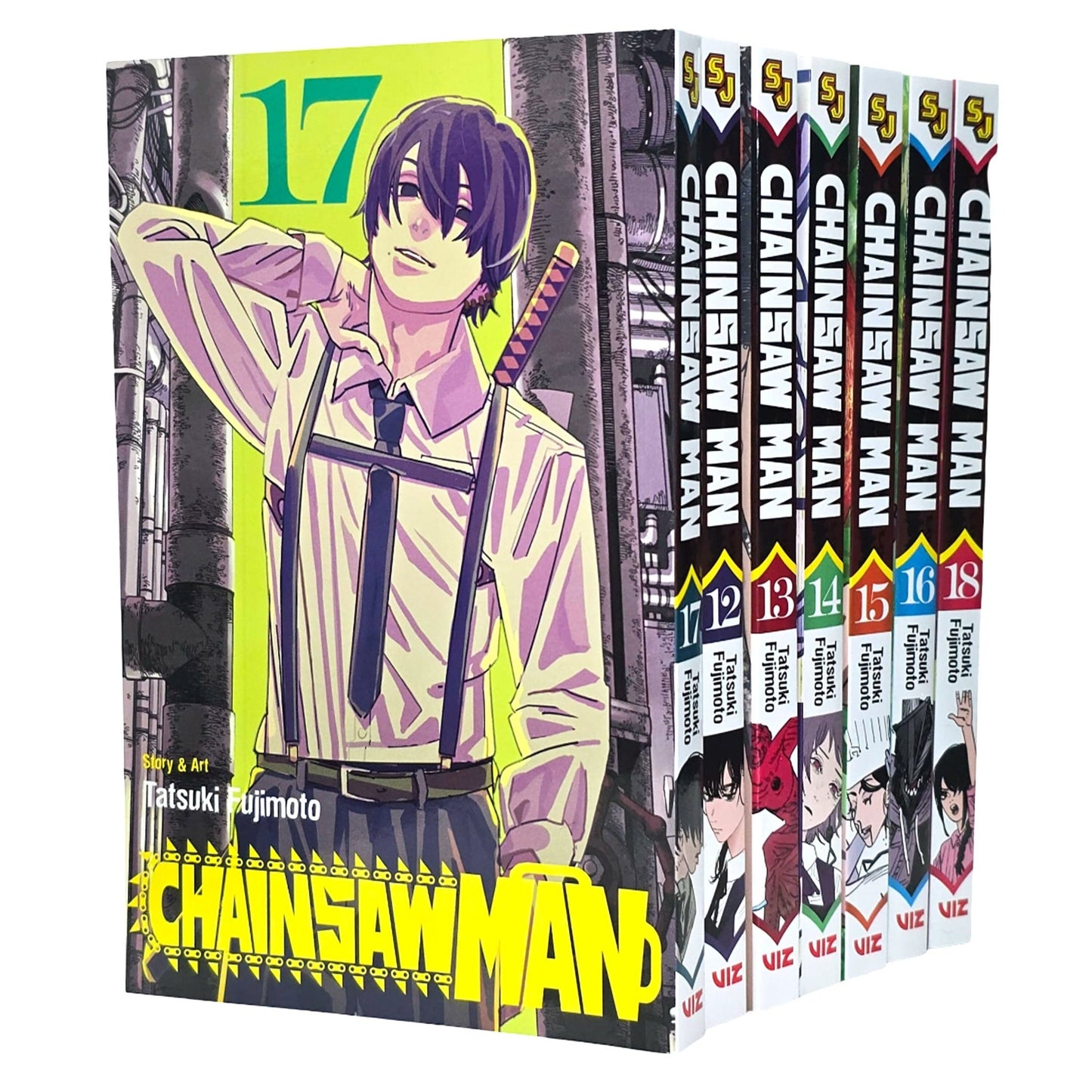 Chainsaw Man Volume 12-18 by Tatsuki Fujimoto: 7 Books Collection Set - Manga - E-B00k - skihosevxChainsaw Man Volume 12-18 by Tatsuki Fujimoto: 7 Books Collection Set - Manga - E-B00kGraphic NovelsViz Media, Subs. of Shogakukan IncskihosevxB2D7491Graphic Novels