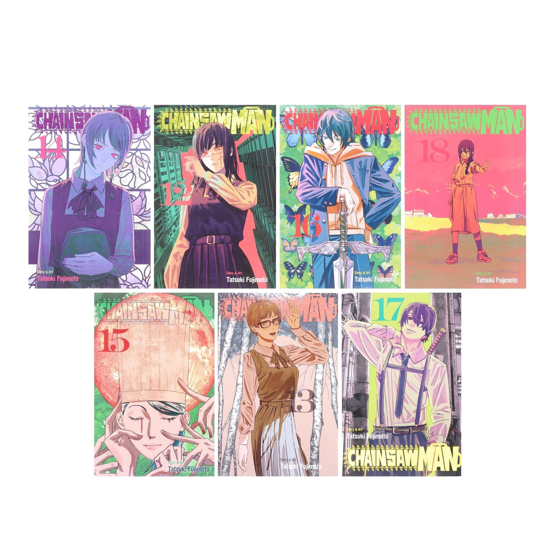 Chainsaw Man Volume 12-18 by Tatsuki Fujimoto: 7 Books Collection Set - Manga - E-B00k - skihosevxChainsaw Man Volume 12-18 by Tatsuki Fujimoto: 7 Books Collection Set - Manga - E-B00kGraphic NovelsViz Media, Subs. of Shogakukan IncskihosevxB2D7491Graphic Novels