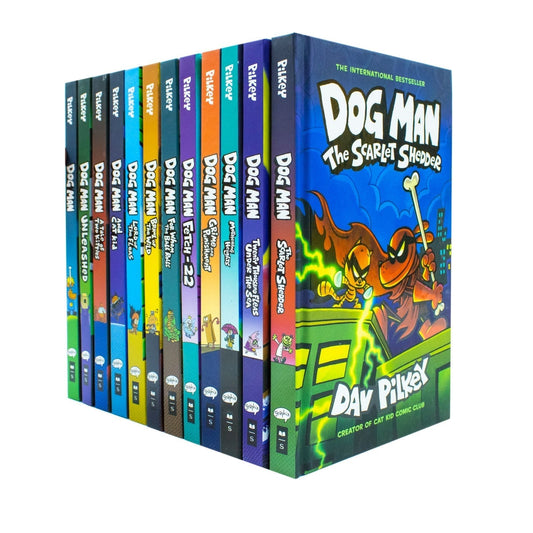 Dog Man (Book 1-12) by Dav Pilkey 12 Books Collection Set (Dog Man, Unleashed, A Tale of Two Kitties, Dog Man and Cat Kid) - skihosevxDog Man (Book 1-12) by Dav Pilkey 12 Books Collection Set (Dog Man, Unleashed, A Tale of Two Kitties, Dog Man and Cat Kid)Scholastic UKskihosevxskihosevxPLD24052Scholastic UK