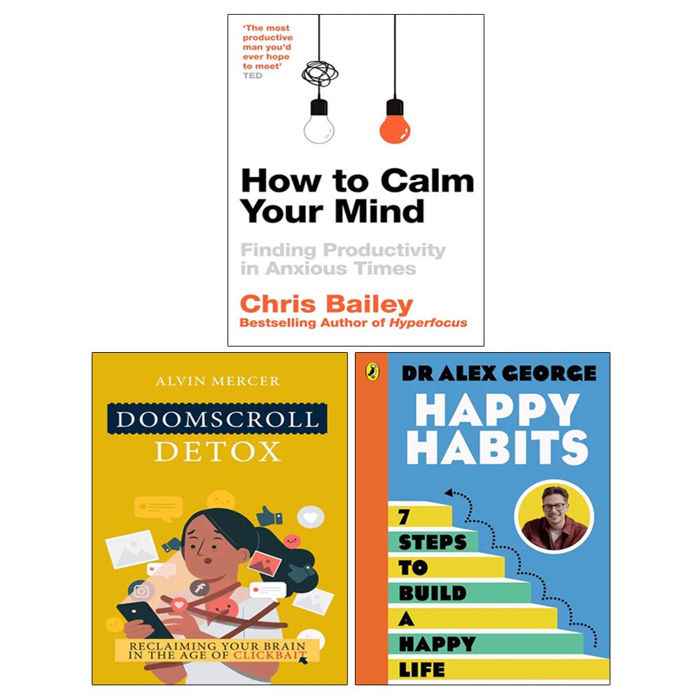 Doomscroll Detox, Happy Habits, How to Calm Your Mind 3 Books Collection Set - skihosevxDoomscroll Detox, Happy Habits, How to Calm Your Mind 3 Books Collection SetRupa Publications India/Puffin/Macmillan BusinessskihosevxskihosevxVRT26890Rupa Publications India/Puffin/Macmillan Business