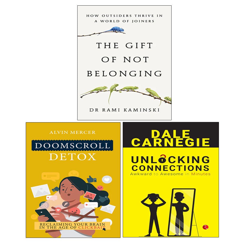 Doomscroll Detox, The Gift of Not Belonging(HB), Unlocking Connections Awkward 3 Books Collection Set - skihosevxDoomscroll Detox, The Gift of Not Belonging(HB), Unlocking Connections Awkward 3 Books Collection SetRupa Publications India/Scribe UKskihosevxskihosevxVRT26893Rupa Publications India/Scribe UK