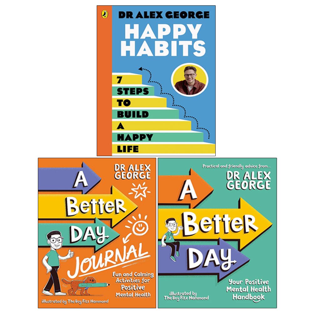 Dr. Alex George 3 Books Collection Set (A Better Day, Happy Habits, A Better Day Journal) - skihosevxDr. Alex George 3 Books Collection Set (A Better Day, Happy Habits, A Better Day Journal)Puffin/Wren & RookDr. Alex GeorgeskihosevxVRT-26796Puffin/Wren & Rook