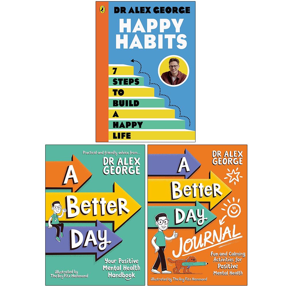 Dr. Alex George Collection 3 Books Set (Happy Habits, A Better Day and A Better Day Journal) - skihosevxDr. Alex George Collection 3 Books Set (Happy Habits, A Better Day and A Better Day Journal)skihosevxskihosevxPLD23925