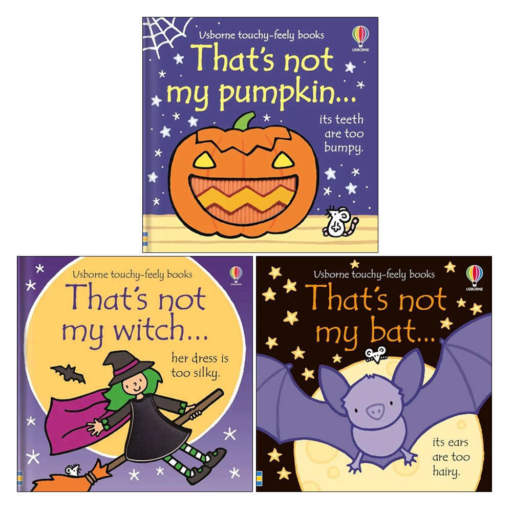 Fiona Watt 3 Books Collection Set (That's Not My Pumpkin, That's not my Witch, That's not my bat) - skihosevxFiona Watt 3 Books Collection Set (That's Not My Pumpkin, That's not my Witch, That's not my bat)Usborne PublishingskihosevxskihosevxVRT26887Usborne Publishing