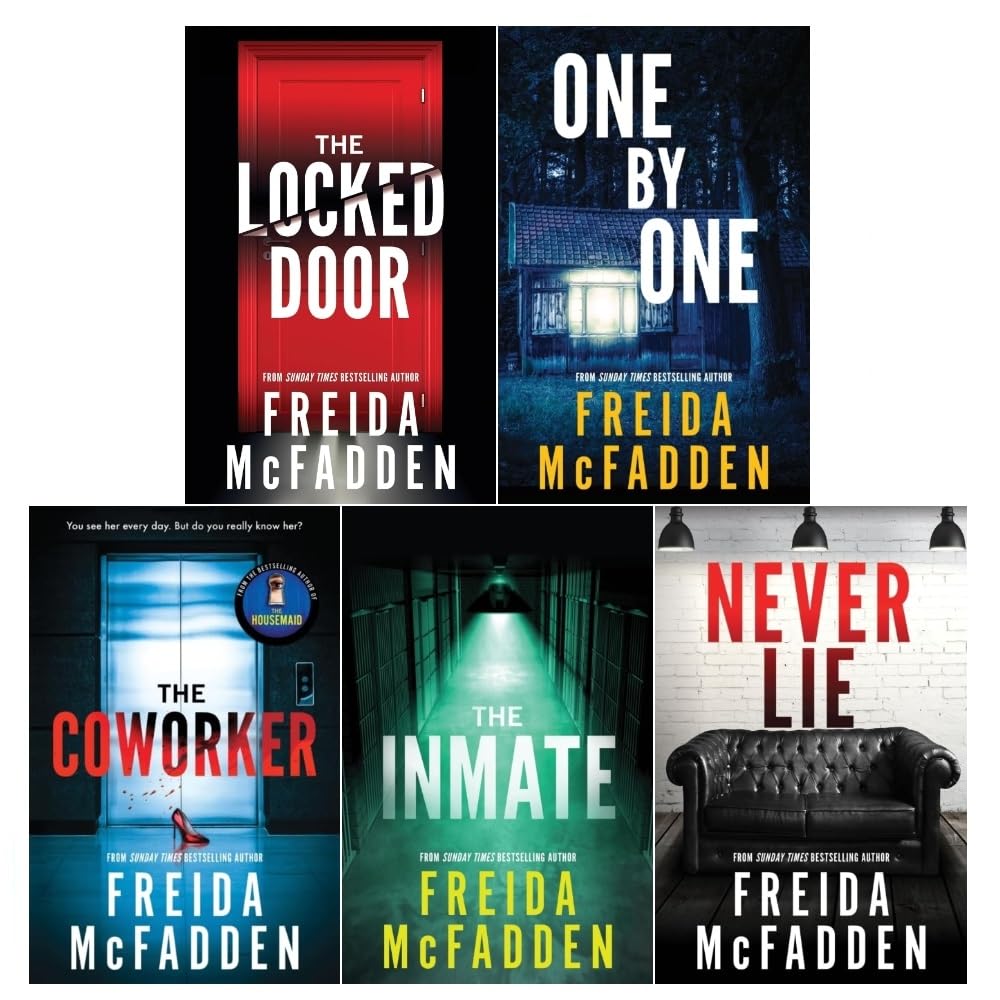 Freida McFadden 5 Books Collection Set (Never Lie, The Locked Door, The Coworker, The Inmate, One By One) - skihosevxFreida McFadden 5 Books Collection Set (Never Lie, The Locked Door, The Coworker, The Inmate, One By One)Poisoned Pen PressskihosevxskihosevxPLD24056Poisoned Pen Press