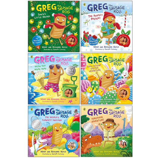 Greg the Sausage Roll Series 6 Books Collection Set By Mark Hoyle & Roxanne Hoyle (Santa's Little Helper, The Perfect Present) - skihosevxGreg the Sausage Roll Series 6 Books Collection Set By Mark Hoyle & Roxanne Hoyle (Santa's Little Helper, The Perfect Present)PuffinskihosevxskihosevxPLD22731Puffin