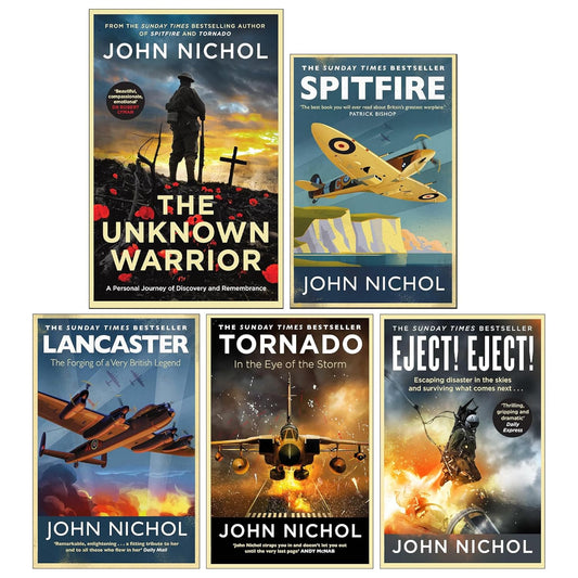 John Nichol 5 Books Collection Set (The Unknown Warrior (HB), Eject! Eject!, Tornado, Lancaster & Spitfire) - skihosevxJohn Nichol 5 Books Collection Set (The Unknown Warrior (HB), Eject! Eject!, Tornado, Lancaster & Spitfire)Simon & Schuster UKskihosevxskihosevxPLD24015Simon & Schuster UK