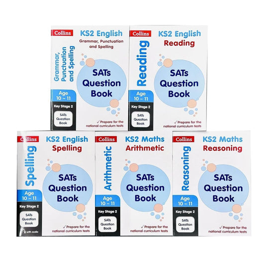 KS2 Sats Question Book Collection 5 Books Set Age 10-11 (English Reading, English Grammar Punctuation and Spelling) - skihosevxKS2 Sats Question Book Collection 5 Books Set Age 10-11 (English Reading, English Grammar Punctuation and Spelling)CollinsCollins KS2skihosevxPLD24046Collins