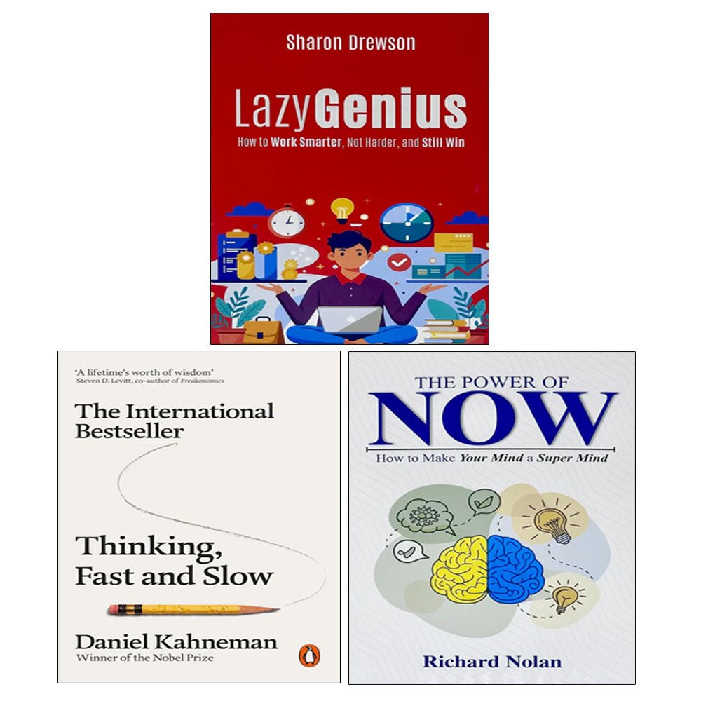 Lazy Genius, Thinking Fast and Slow, The Power of Now 3 Books Collection Set - skihosevxLazy Genius, Thinking Fast and Slow, The Power of Now 3 Books Collection SetRupa Publications/PenguinskihosevxskihosevxVRT26855Rupa Publications/Penguin