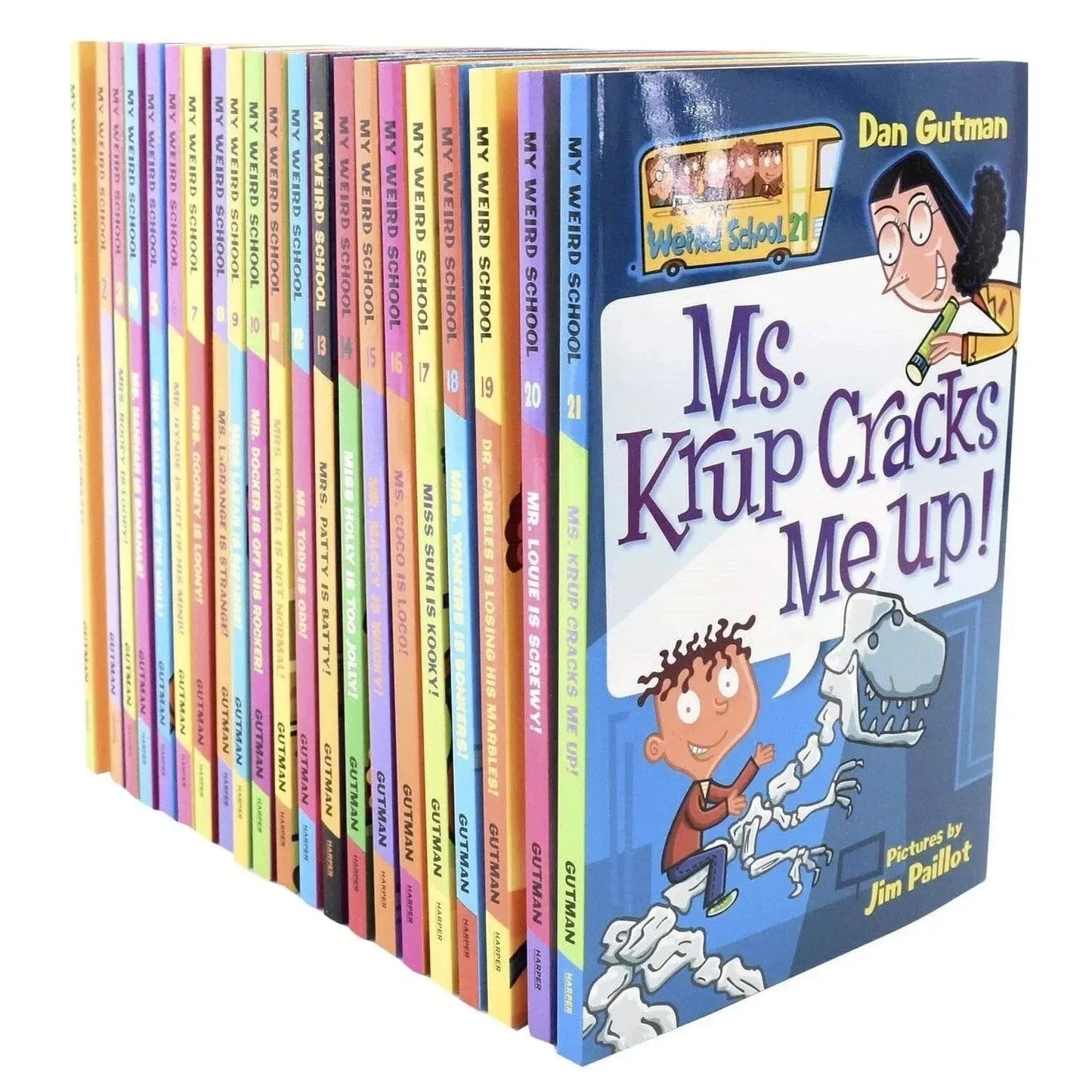My Weird School Collection 21 Books Set By Dan Gutman (Ages 6-10) Mrs Cooney Is Loony!, Mrs Roopy Is Loopy! - skihosevxMy Weird School Collection 21 Books Set By Dan Gutman (Ages 6-10) Mrs Cooney Is Loony!, Mrs Roopy Is Loopy!HarperCollinsDan GutmanskihosevxCLEARANCE-20HarperCollins