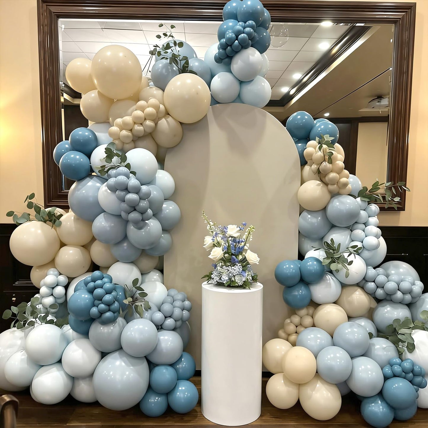 Myafqsj Dusty Blue Balloon Arch Kit,129Pcs Dusty Blue and White Party Balloons for Boys Baby Shower Gender Reveal Birthday Wedding Bridal Shower Decorations - skihosevxMyafqsj Dusty Blue Balloon Arch Kit,129Pcs Dusty Blue and White Party Balloons for Boys Baby Shower Gender Reveal Birthday Wedding Bridal Shower DecorationsskihosevxskihosevxB0G643NFXC