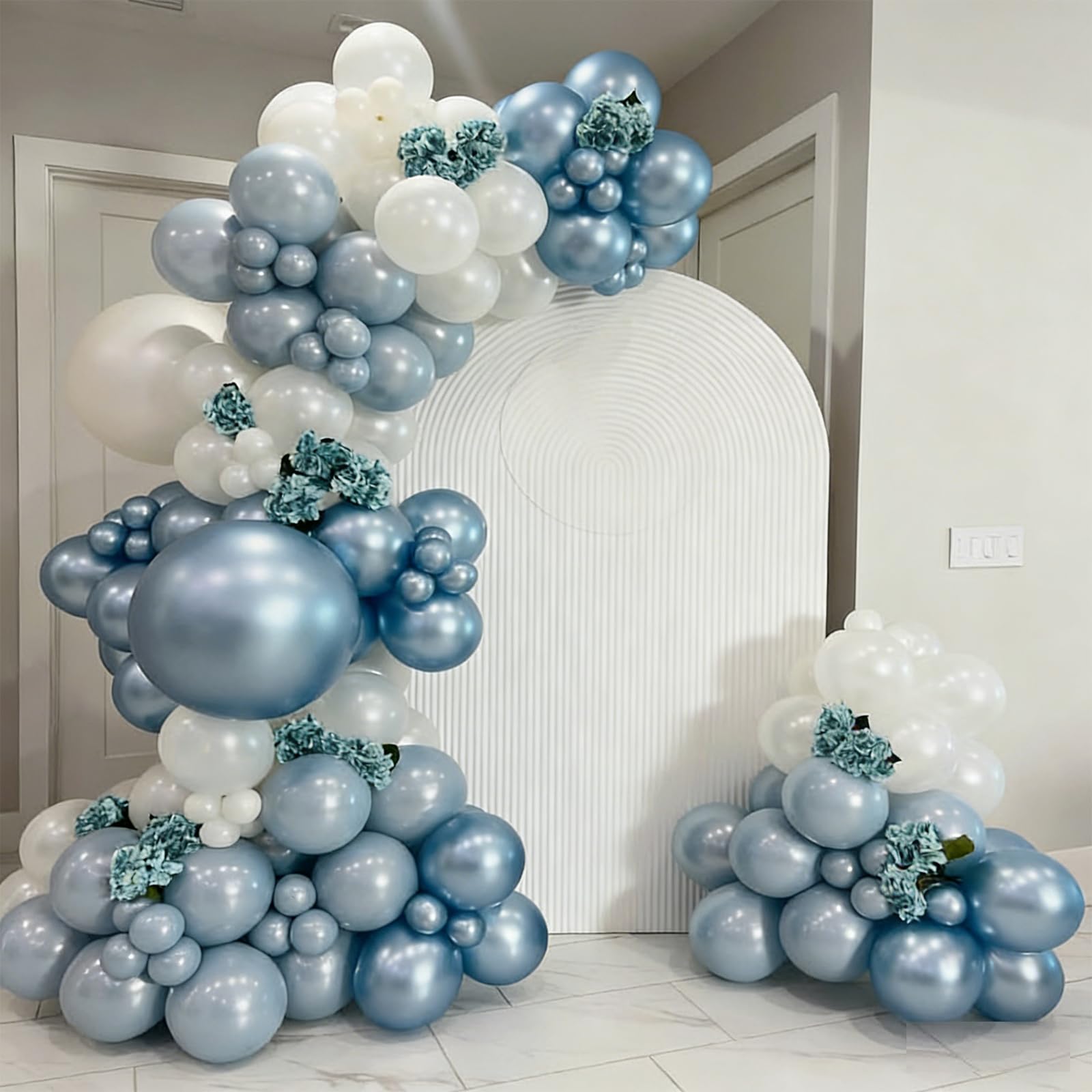 Myafqsj Dusty Blue Balloon Arch Kit,129Pcs Dusty Blue and White Party Balloons for Boys Baby Shower Gender Reveal Birthday Wedding Bridal Shower Decorations - skihosevxMyafqsj Dusty Blue Balloon Arch Kit,129Pcs Dusty Blue and White Party Balloons for Boys Baby Shower Gender Reveal Birthday Wedding Bridal Shower DecorationsskihosevxskihosevxB0G643NFXC