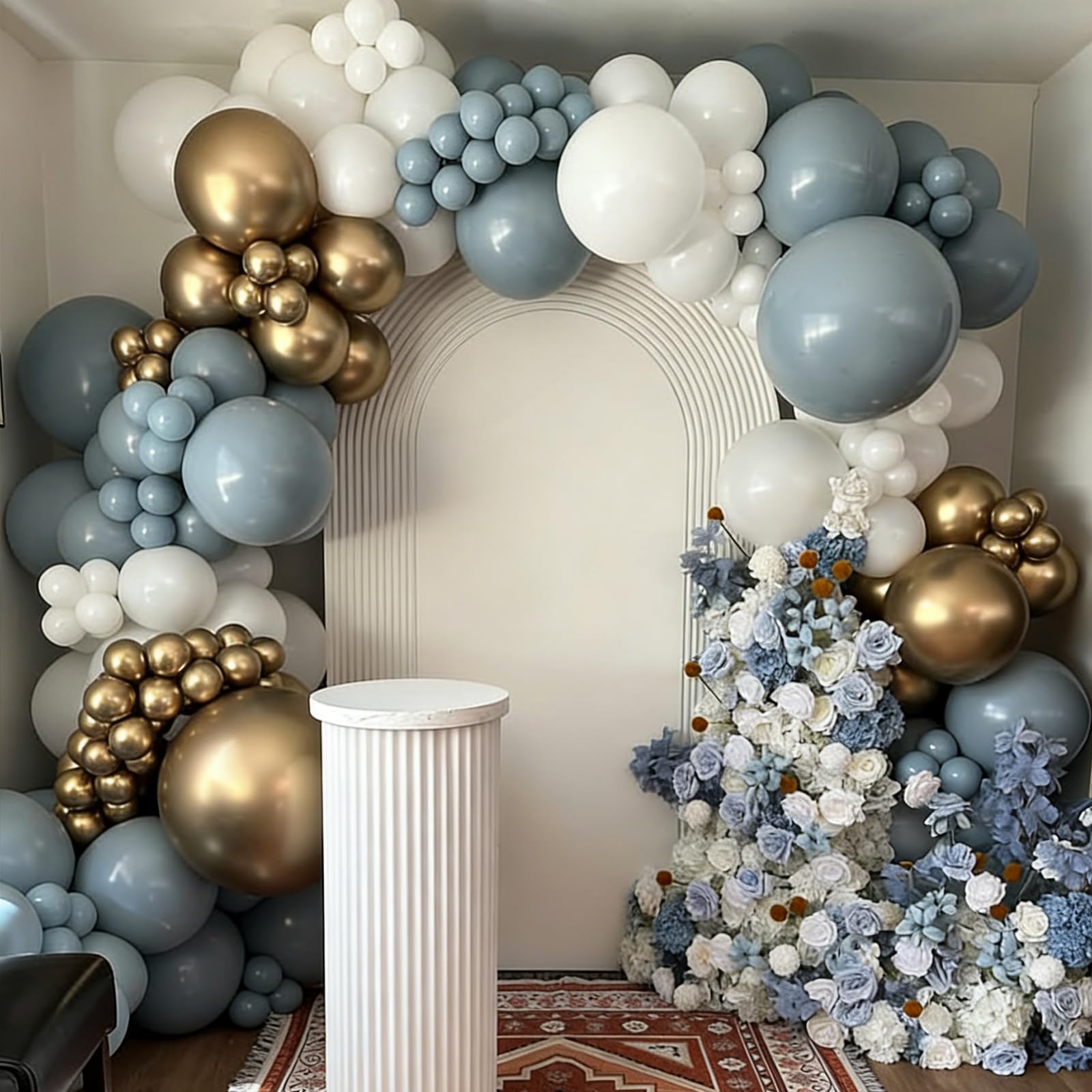 Myafqsj Dusty Blue Balloon Arch Kit,129Pcs Dusty Blue and White Party Balloons for Boys Baby Shower Gender Reveal Birthday Wedding Bridal Shower Decorations - skihosevxMyafqsj Dusty Blue Balloon Arch Kit,129Pcs Dusty Blue and White Party Balloons for Boys Baby Shower Gender Reveal Birthday Wedding Bridal Shower DecorationsskihosevxskihosevxB0G643NFXC