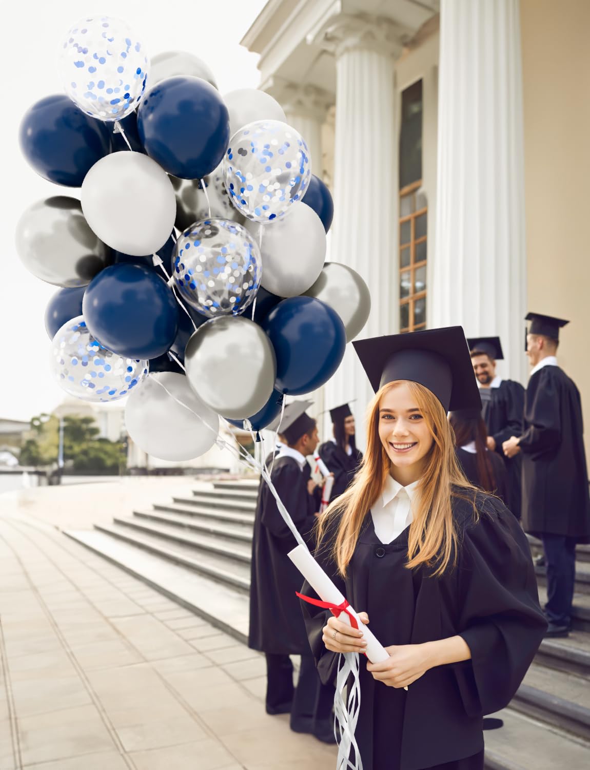 Navy Blue and Silver Balloons,12 Inch 60pcs Navy Blue Balloons with Silver Confetti Balloon,Pearl White Latex Balloon for Graduation,Birthday,Baby Shower,Anniversary,Wedding,Party - skihosevxNavy Blue and Silver Balloons,12 Inch 60pcs Navy Blue Balloons with Silver Confetti Balloon,Pearl White Latex Balloon for Graduation,Birthday,Baby Shower,Anniversary,Wedding,PartyskihosevxskihosevxB0CZ3WF5B5