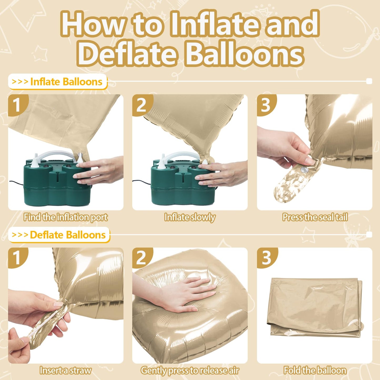 NISOCY 25PCS Beige Square Foil Balloons Wall Backdrop Double Sided Sand White Balloon Arch Kit for Birthday Baby Bridal Shower Wedding Engagement Gender Reveal Party Decoration - skihosevxNISOCY 25PCS Beige Square Foil Balloons Wall Backdrop Double Sided Sand White Balloon Arch Kit for Birthday Baby Bridal Shower Wedding Engagement Gender Reveal Party DecorationskihosevxskihosevxB0G6ZBJMG5